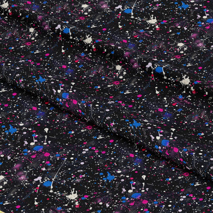 Glitter Paint Splatter Pattern 15 Quilting Cotton Fabric