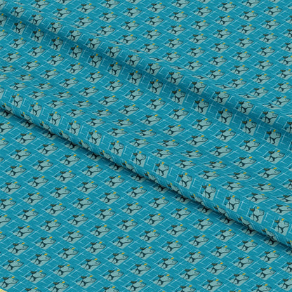 Atomic Kitty Pattern 1 Quilting Cotton Fabric