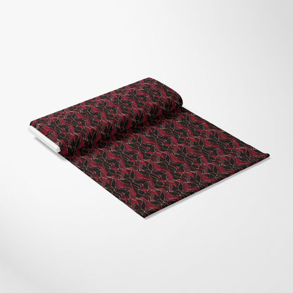 Burgundy Abstract Pattern 12 Quilting Cotton Fabric