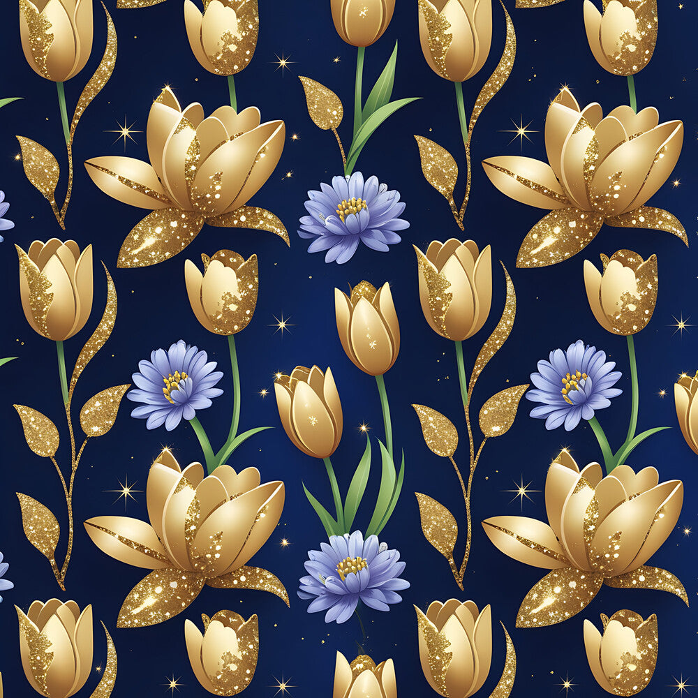 Golden Glitter Spring Fat Quarter Bundle