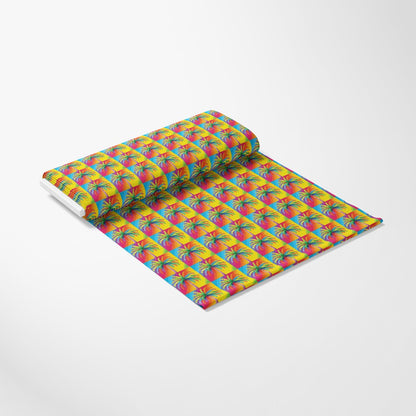 Colorful Animals and Plants Pattern 8 Quilting Cotton Fabric
