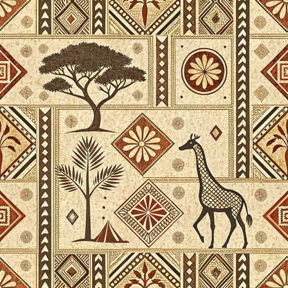 African Mud Cloth Line Art Fat Quarter Bundle