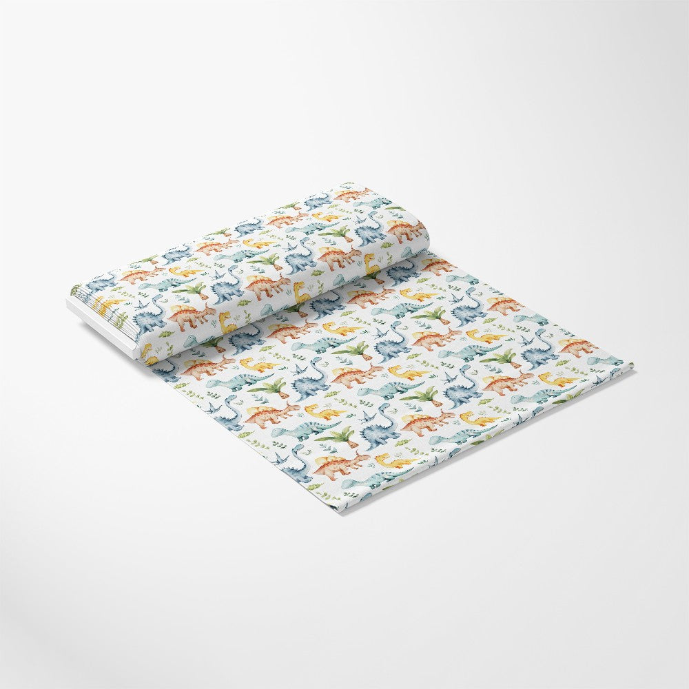 Watercolor Dinosaurs Pattern 8 Quilting Cotton Fabric