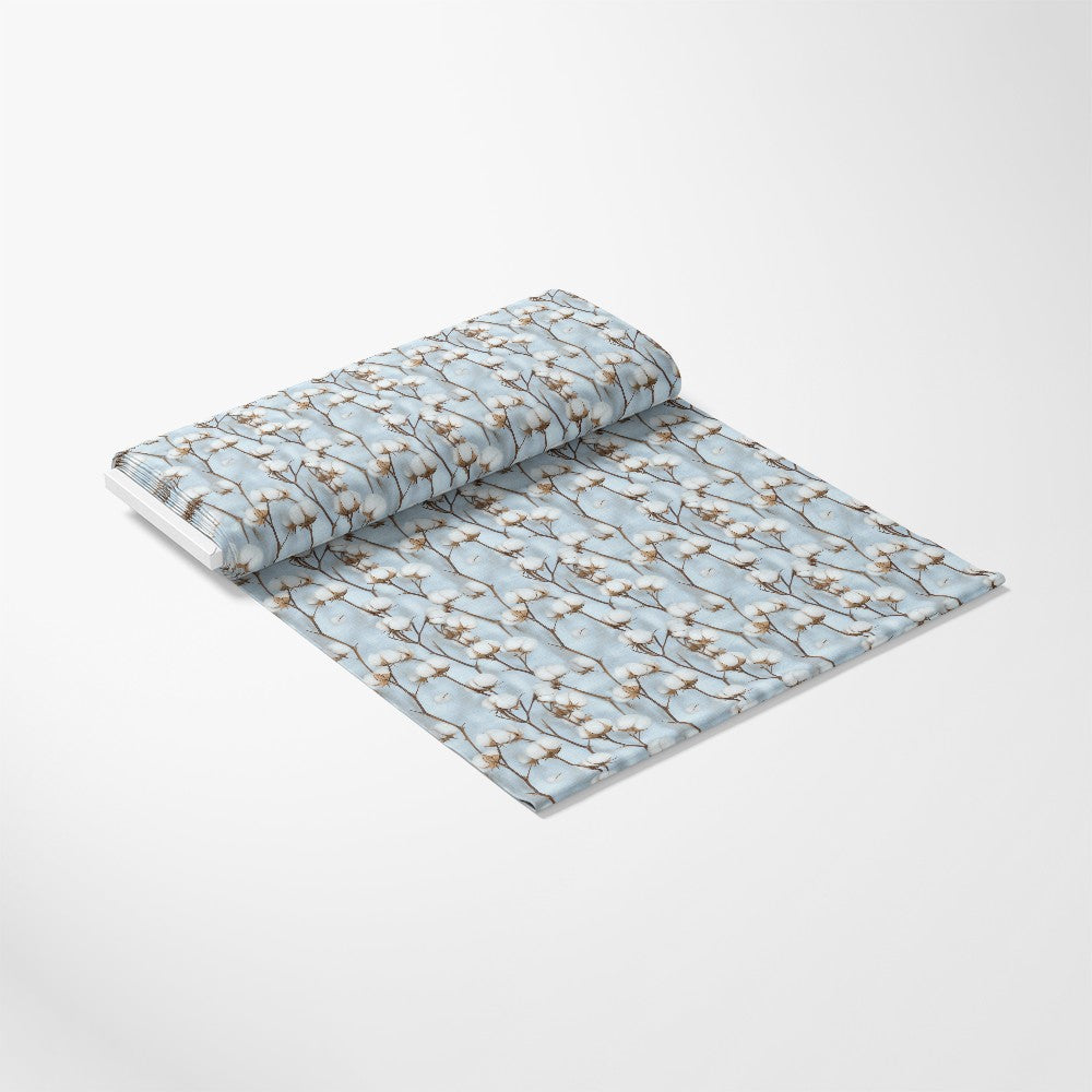 Raw White Cotton Pattern 8 Quilting Cotton Fabric