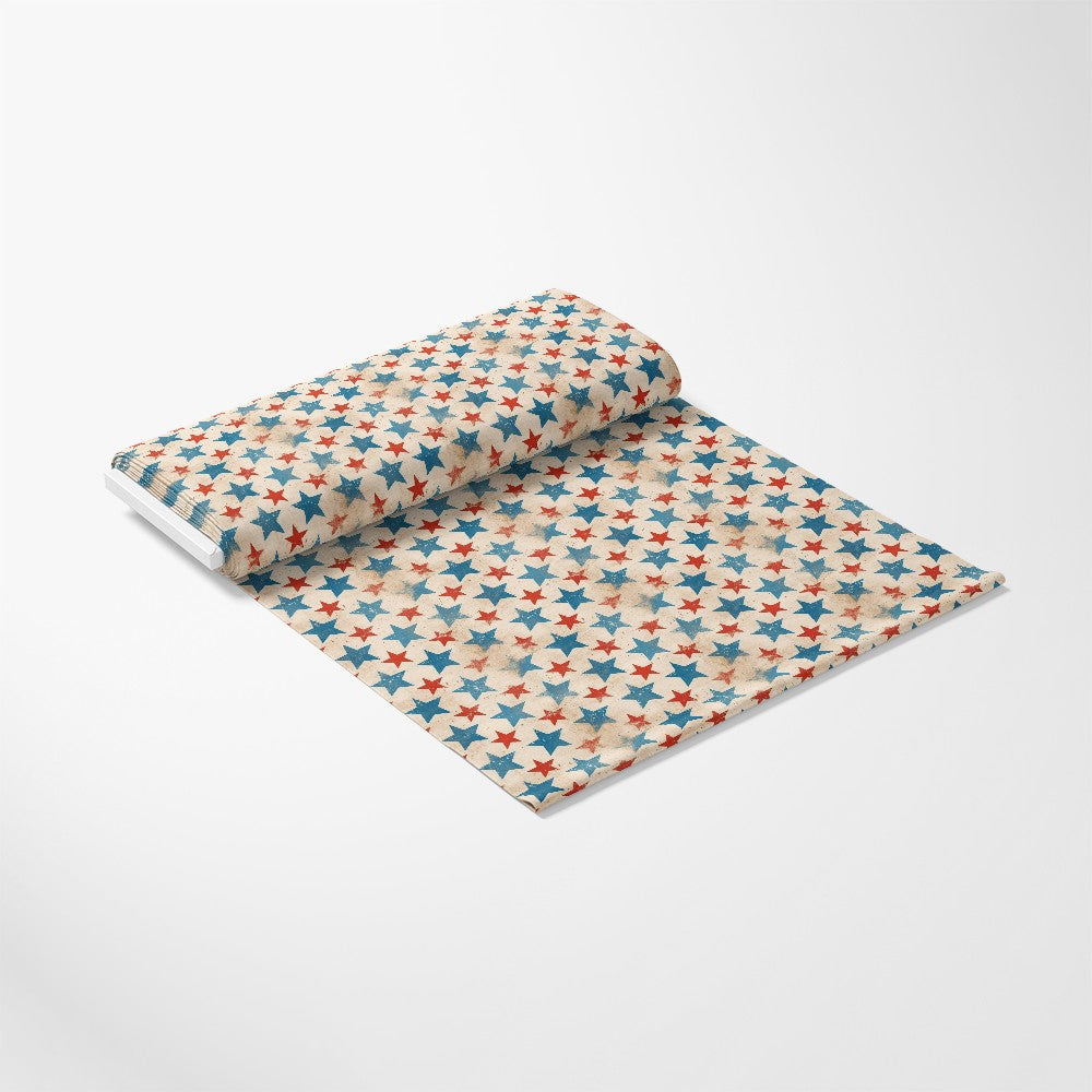 Distressed Patriotic Pattern 2 Quilting Cotton Fabric