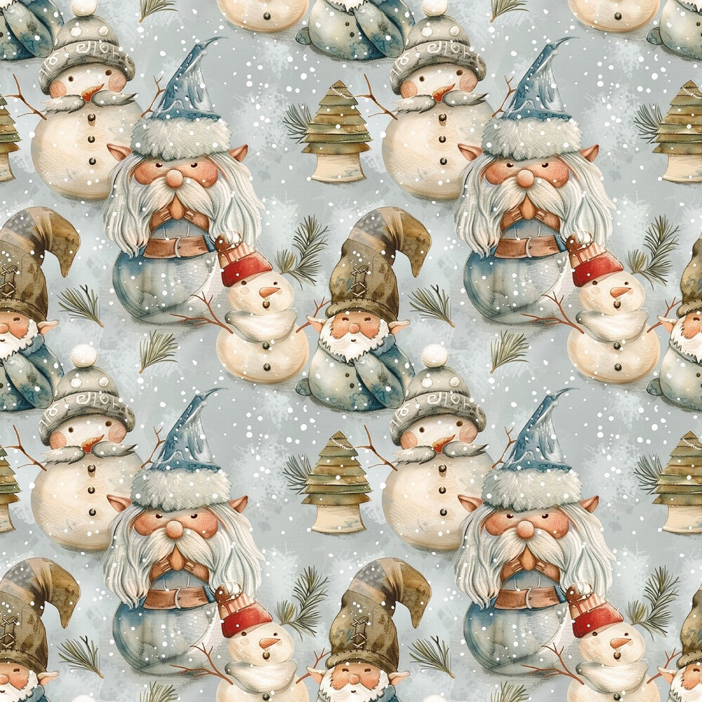 Classic Christmas Gnomes Fat Quarter Bundle
