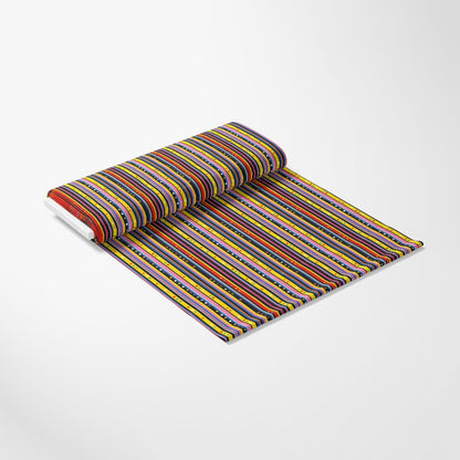 Colorful Stripes and Dots Pattern 8 Quilting Cotton Fabric
