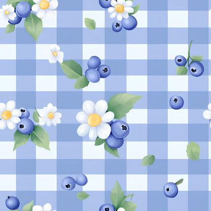 Berries with Flowers Gingham Fat Quarter Bundle