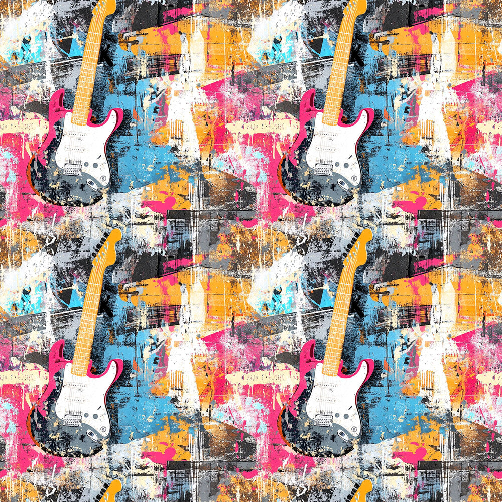 Grunge Rock Guitar Fat Quarter Bundle