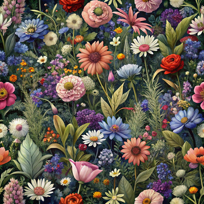Realistic Flowers Fat Quarter Bundle