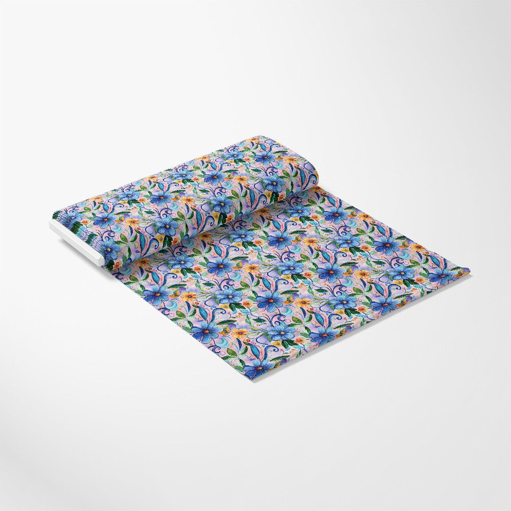 Vibrant Abstract Floral Art Pattern 5 Quilting Cotton Fabric