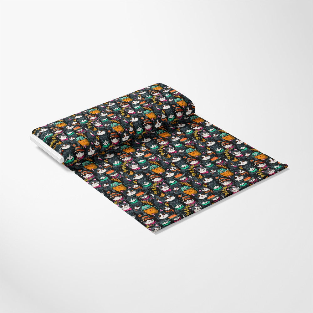 Suspicious Cats Pattern 2 Quilting Cotton Fabric