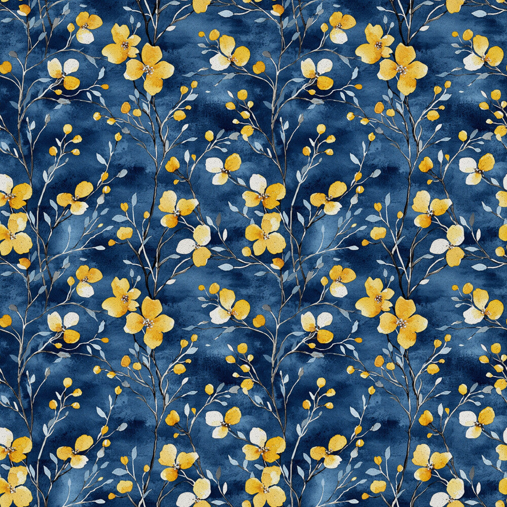 Blue Jay Florals Fat Quarter Bundle