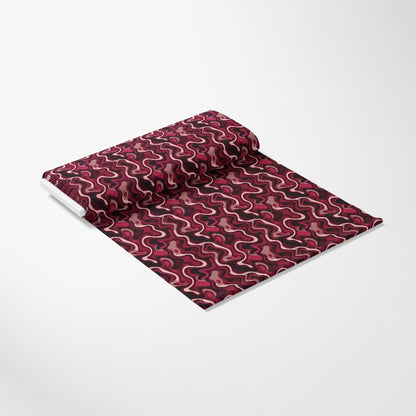 Burgundy Abstract Pattern 6 Quilting Cotton Fabric