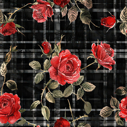 Red Baroque Roses Fat Quarter Bundle