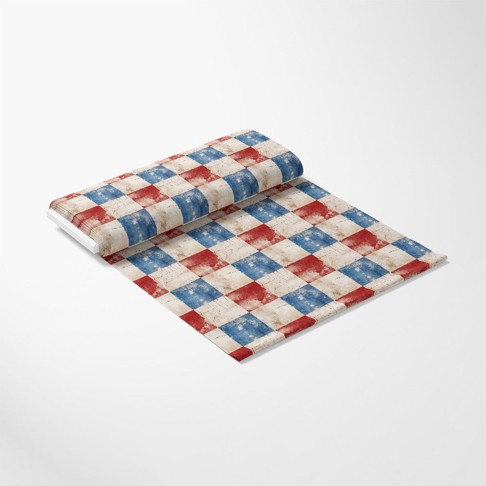 Distressed Patriotic Pattern 18 Quilting Cotton Fabric