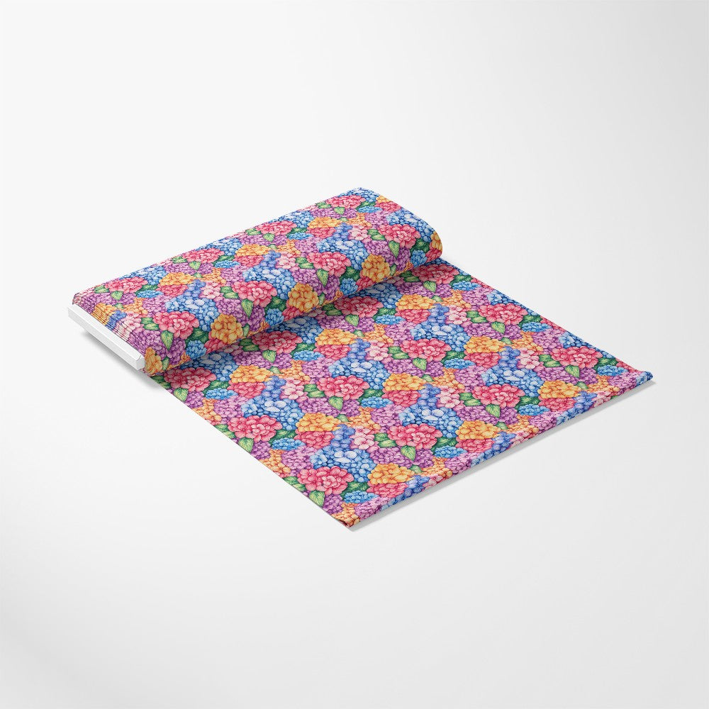 Colorful Hydrangeas Pattern 4 Quilting Cotton Fabric