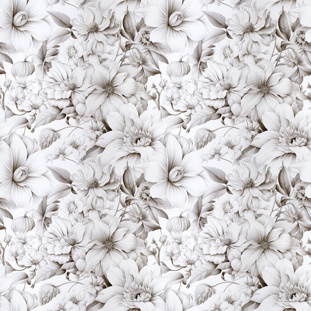 White Flowers Fat Quarter Bundle