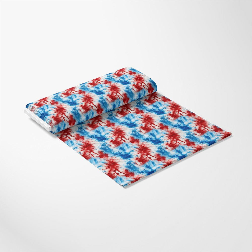 Patriotic Tie-Dye Pattern 8 Quilting Cotton Fabric