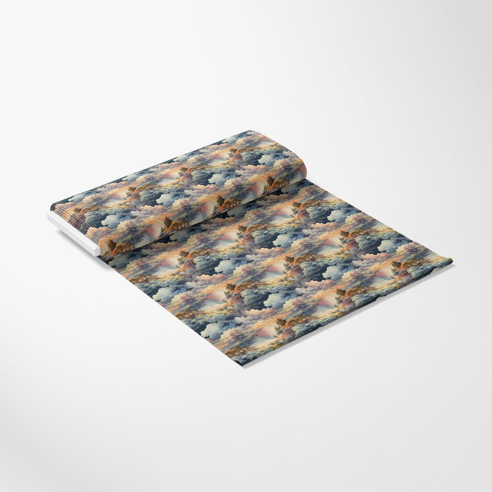 Colorful Clouds Pattern 1 Quilting Cotton Fabric