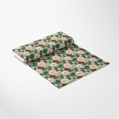 Christmas Florals Pattern 8 Quilting Cotton Fabric