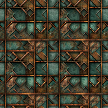 Rusted Iron Metal Textures Fat Quarter Bundle