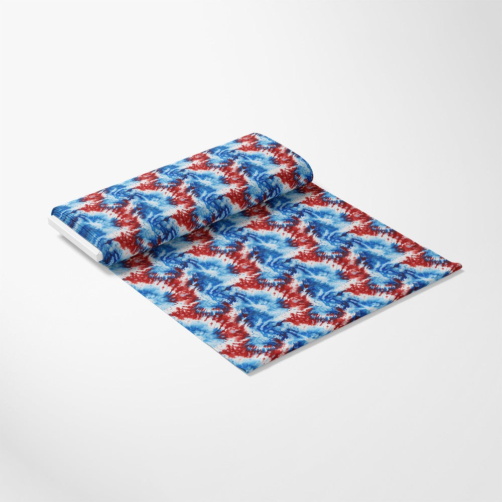 Patriotic Tie-Dye Pattern 1 Quilting Cotton Fabric