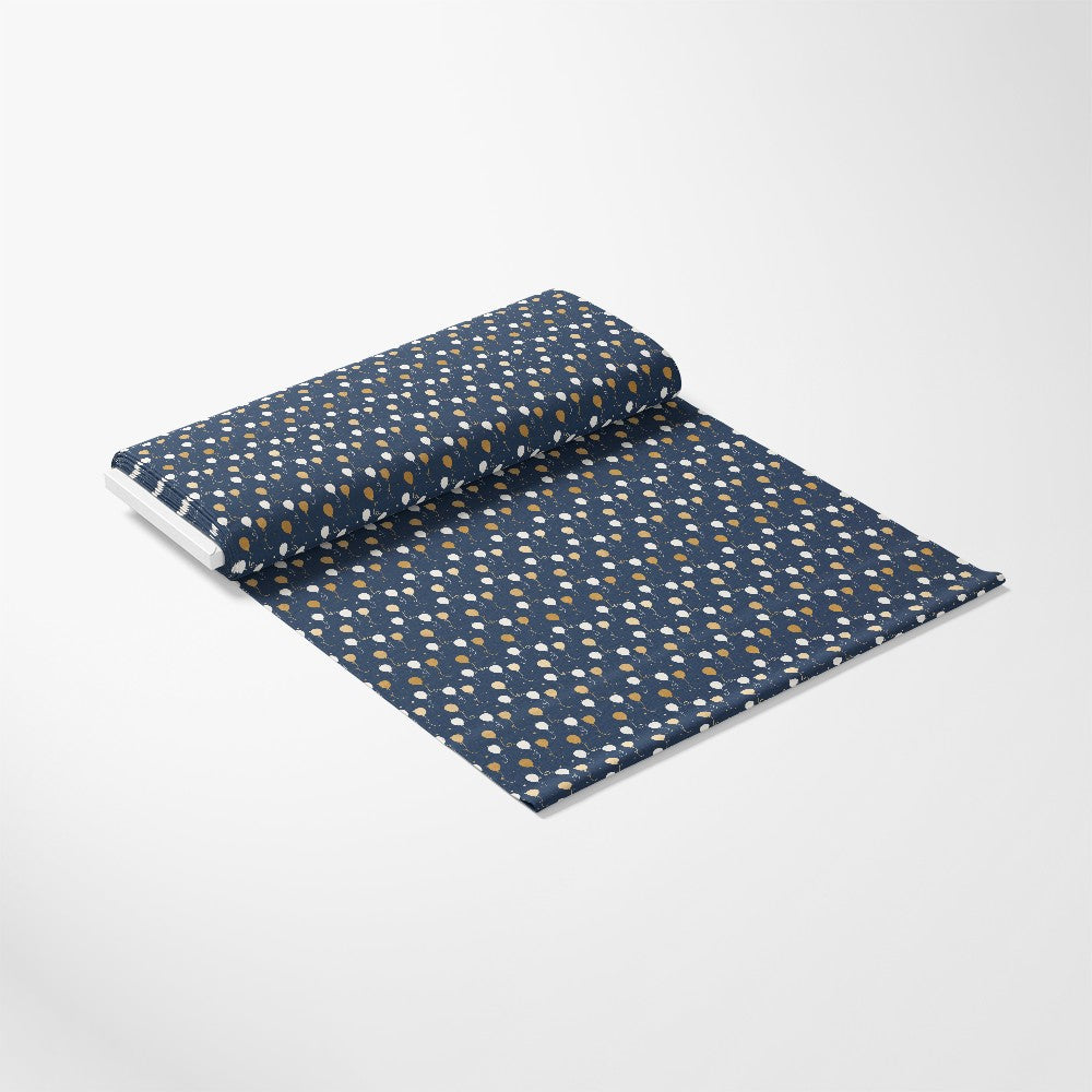 Navy and Gold Celebration Pattern 11 Quilting Cotton Fabric