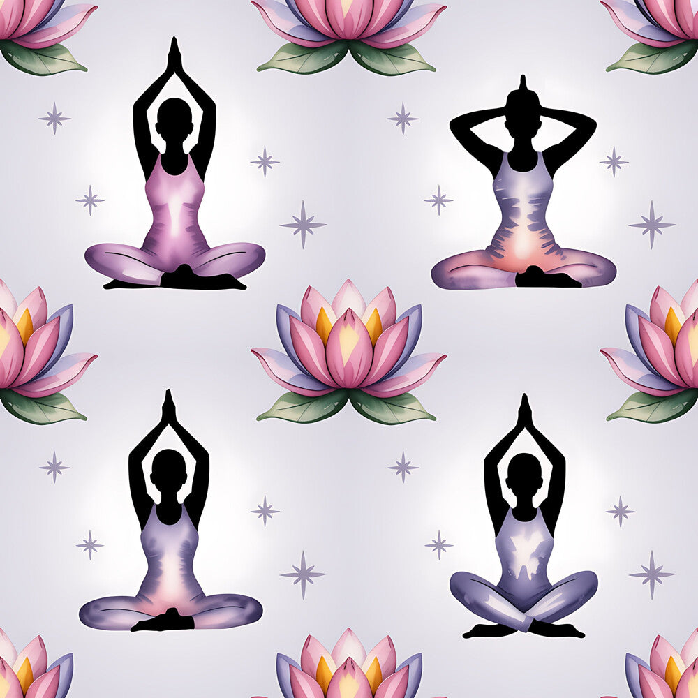Yoga Poses Fat Quarter Bundle