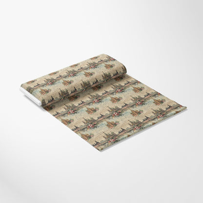 Vintage World Scrolls Pattern 3 Quilting Cotton Fabric