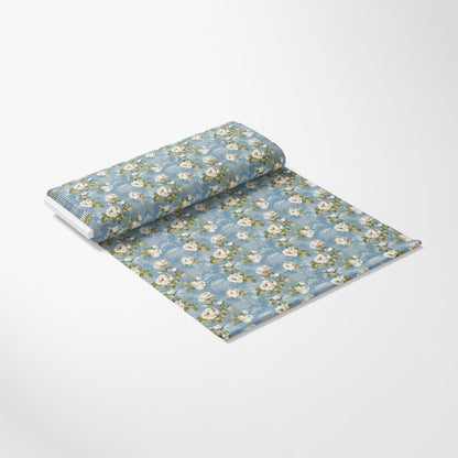 Vintage Farmhouse Blue Pattern 14 Quilting Cotton Fabric