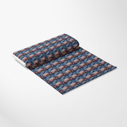 Patriotic Grunge Pattern 1 Quilting Cotton Fabric