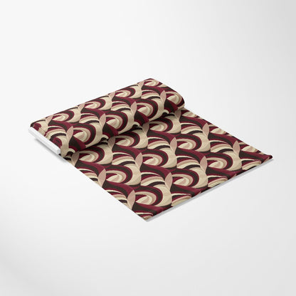 Burgundy Abstract Pattern 8 Quilting Cotton Fabric