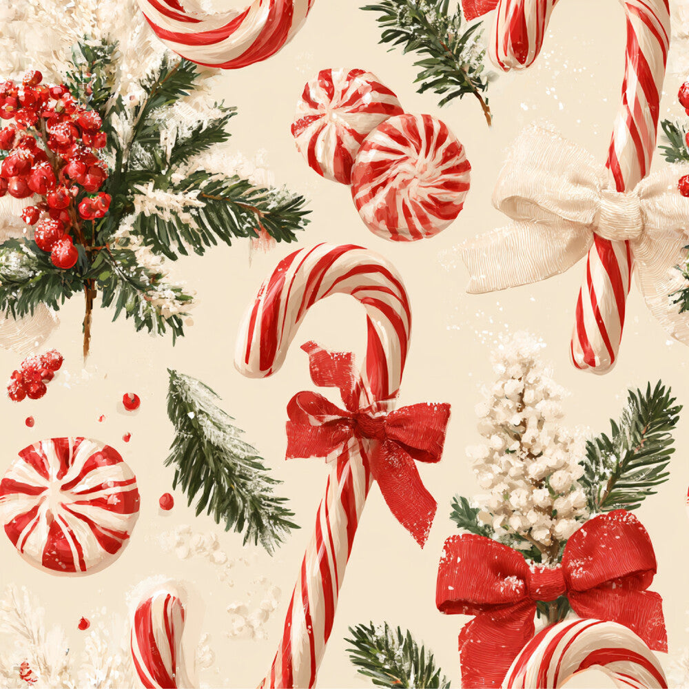 Festive Peppermint Cheer Fat Quarter Bundle