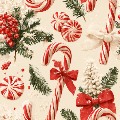 Festive Peppermint Cheer Fat Quarter Bundle