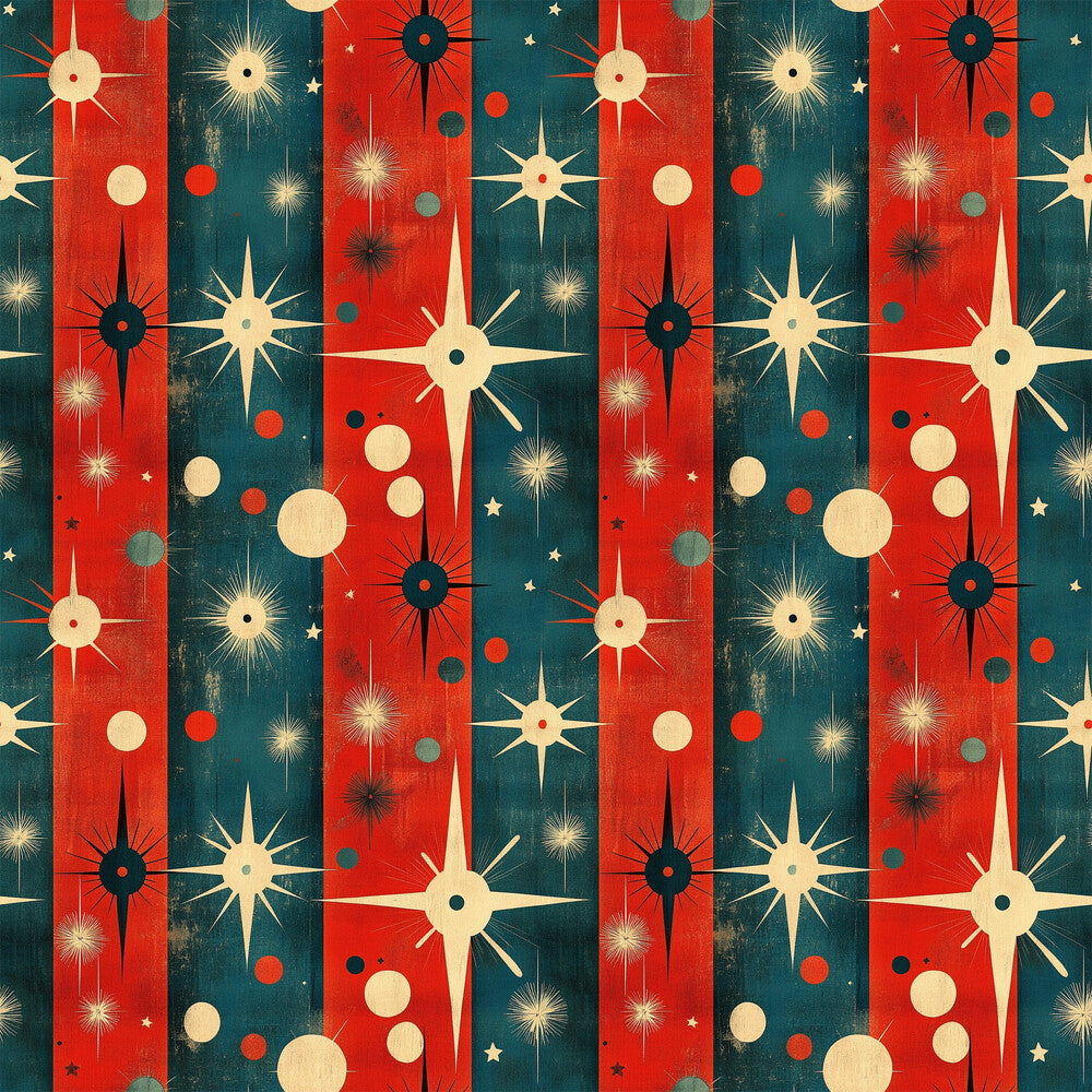 Sparkleworks Mid-Century 4th of July Fat Quarter Bundle