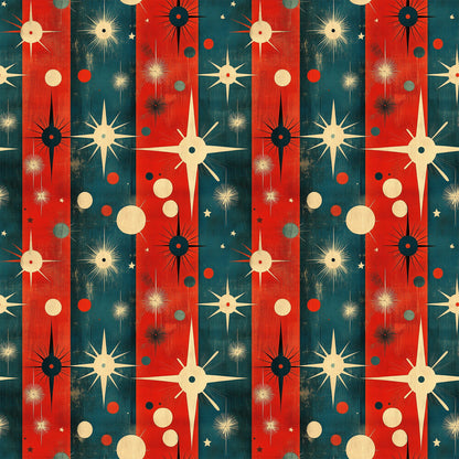 Sparkleworks Mid-Century 4th of July Fat Quarter Bundle