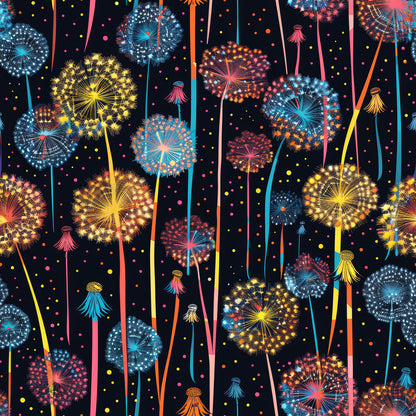 Midnight Dandelions Fat Quarter Bundle