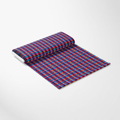 Neon Gingham Pattern 10 Quilting Cotton Fabric