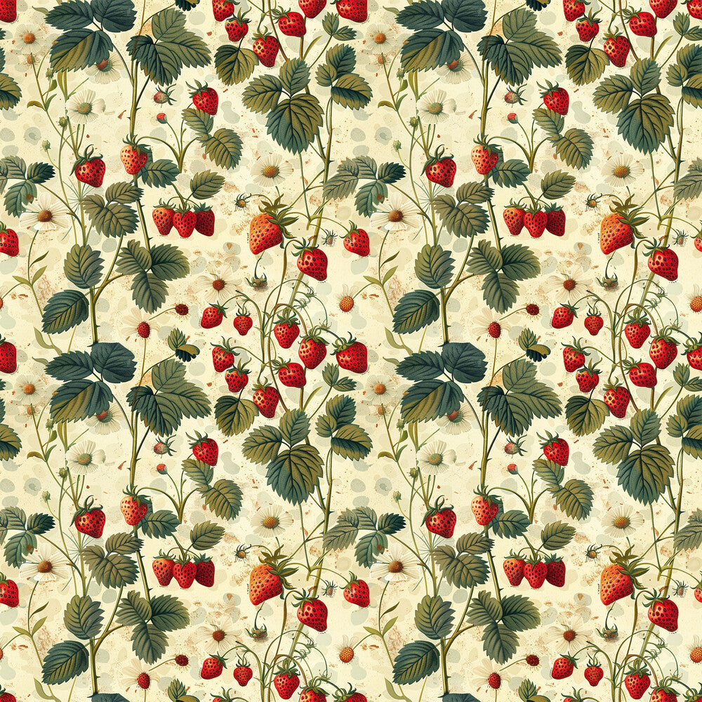 Vintage Strawberries Fat Quarter Bundle