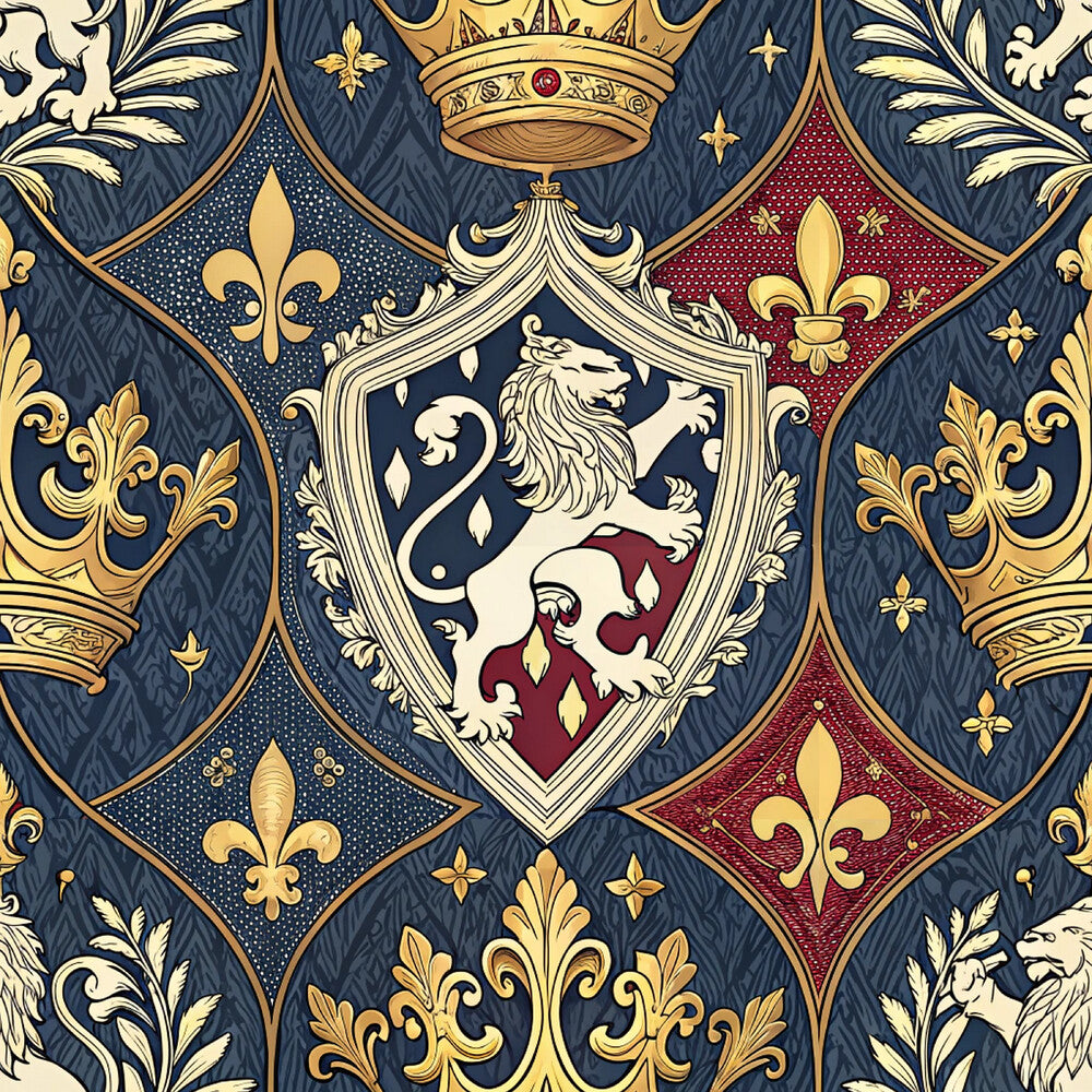 Regal Heraldic Motifs Fat Quarter Bundle