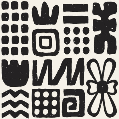 Black and White Doodles Fat Quarter Bundle
