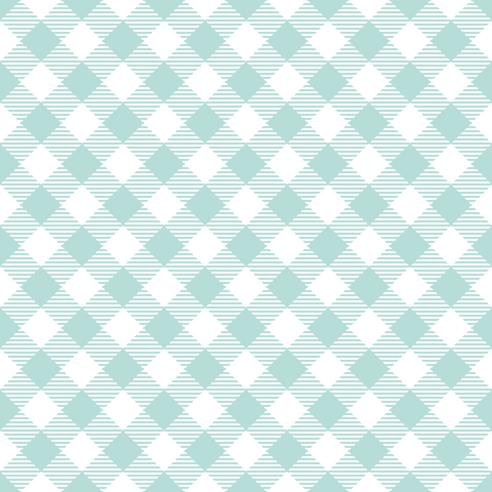 Mint Grey and White Plaid Fat Quarter Bundle