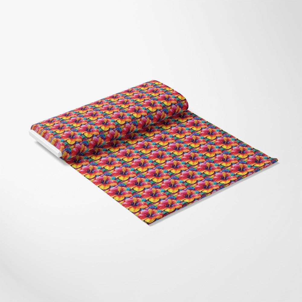 Colorful Animals and Plants Pattern 7 Quilting Cotton Fabric