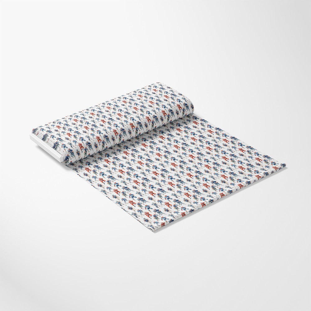 Watercolor Football Pattern 10 Quilting Cotton Fabric