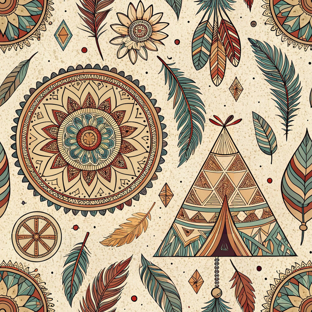 Boho Tribal Mandala Fat Quarter Bundle