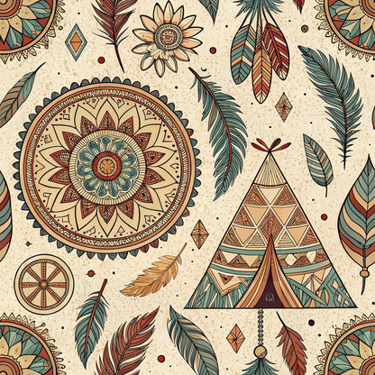 Boho Tribal Mandala Fat Quarter Bundle