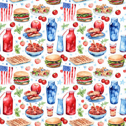 Red White and BBQ Fat Quarter Bundle