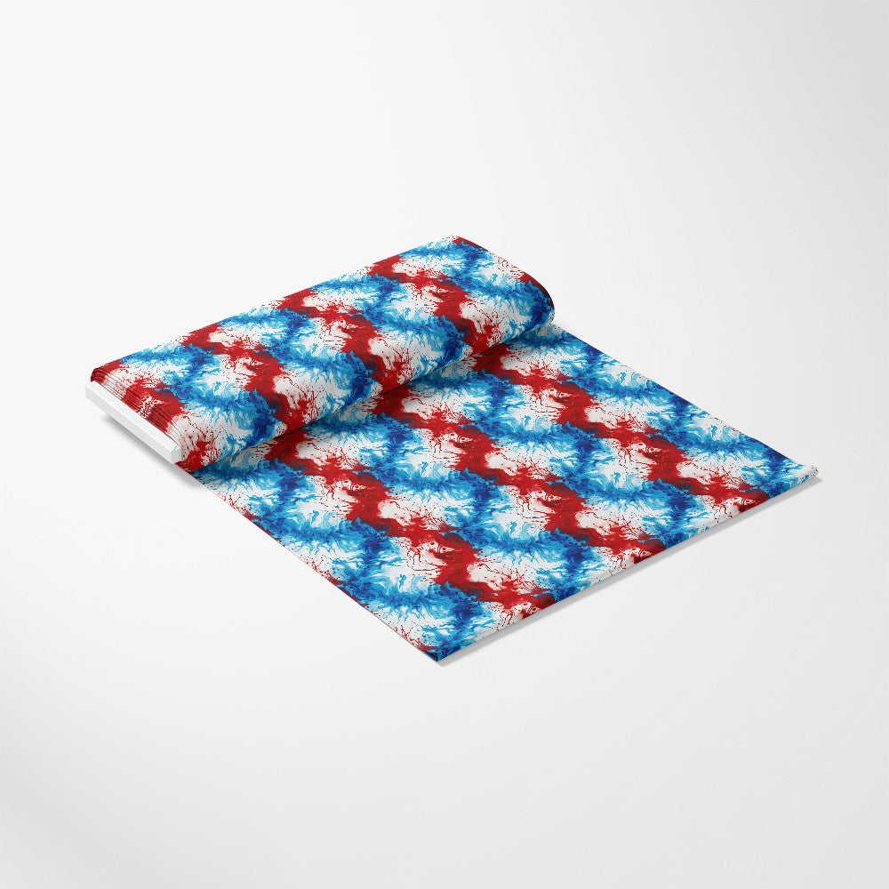Patriotic Tie-Dye Pattern 5 Quilting Cotton Fabric