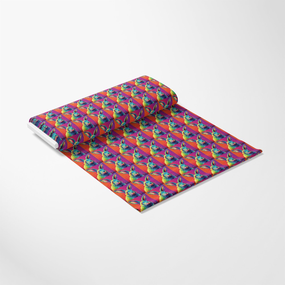 Colorful Animals and Plants Pattern 4 Quilting Cotton Fabric